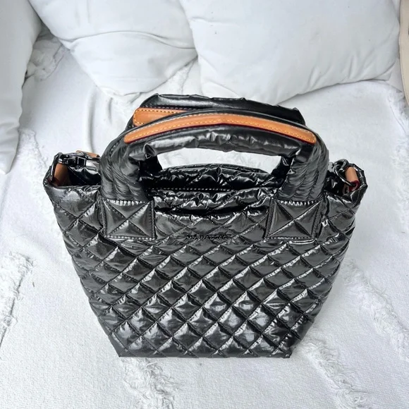 MZ Wallace Bags Mz Wallace Anthracite Metallic Mini Metro Tote Deluxe Poshmark